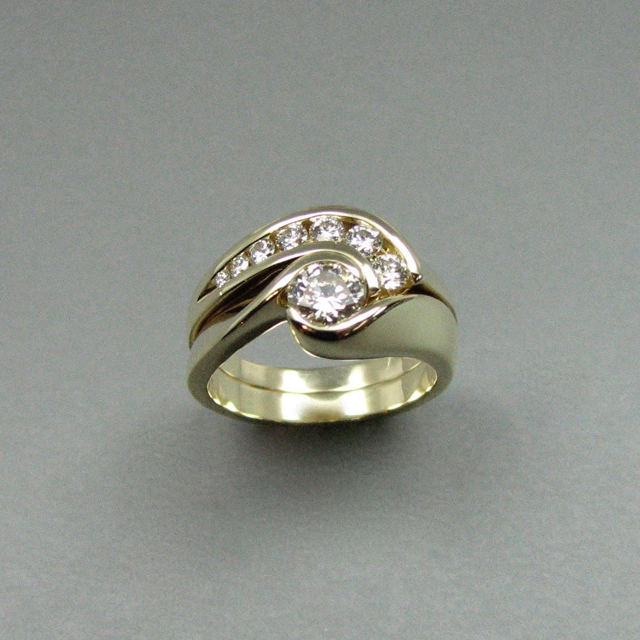 Custom Moire Bypass,Custom,custom jewelry designer,custom jewelry design, Handmade jewelry, handcrafted, fine jewelry designs, designer goldsmiths, unique jewelry designs, northwest jewelry, northwest jewelry designers, pacific northwest jewelry,