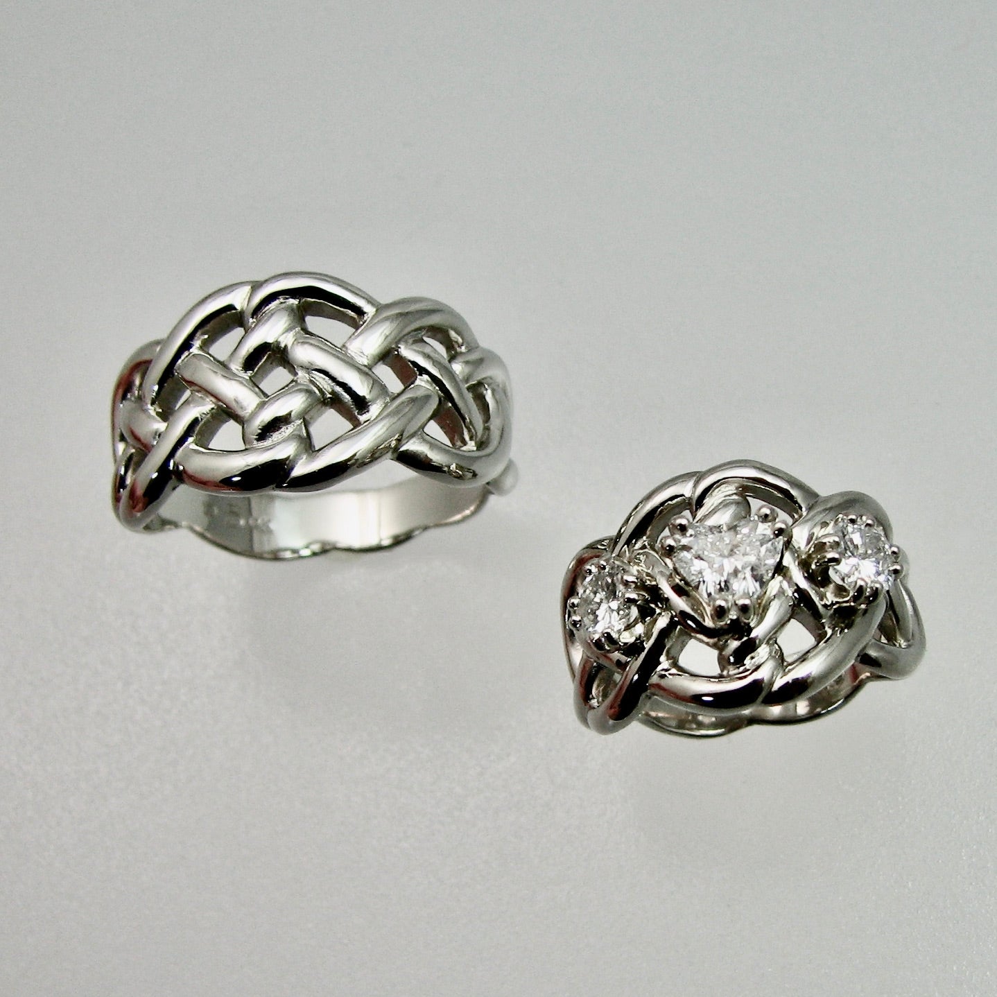 Celtic Durrow Knot Wedding Set
