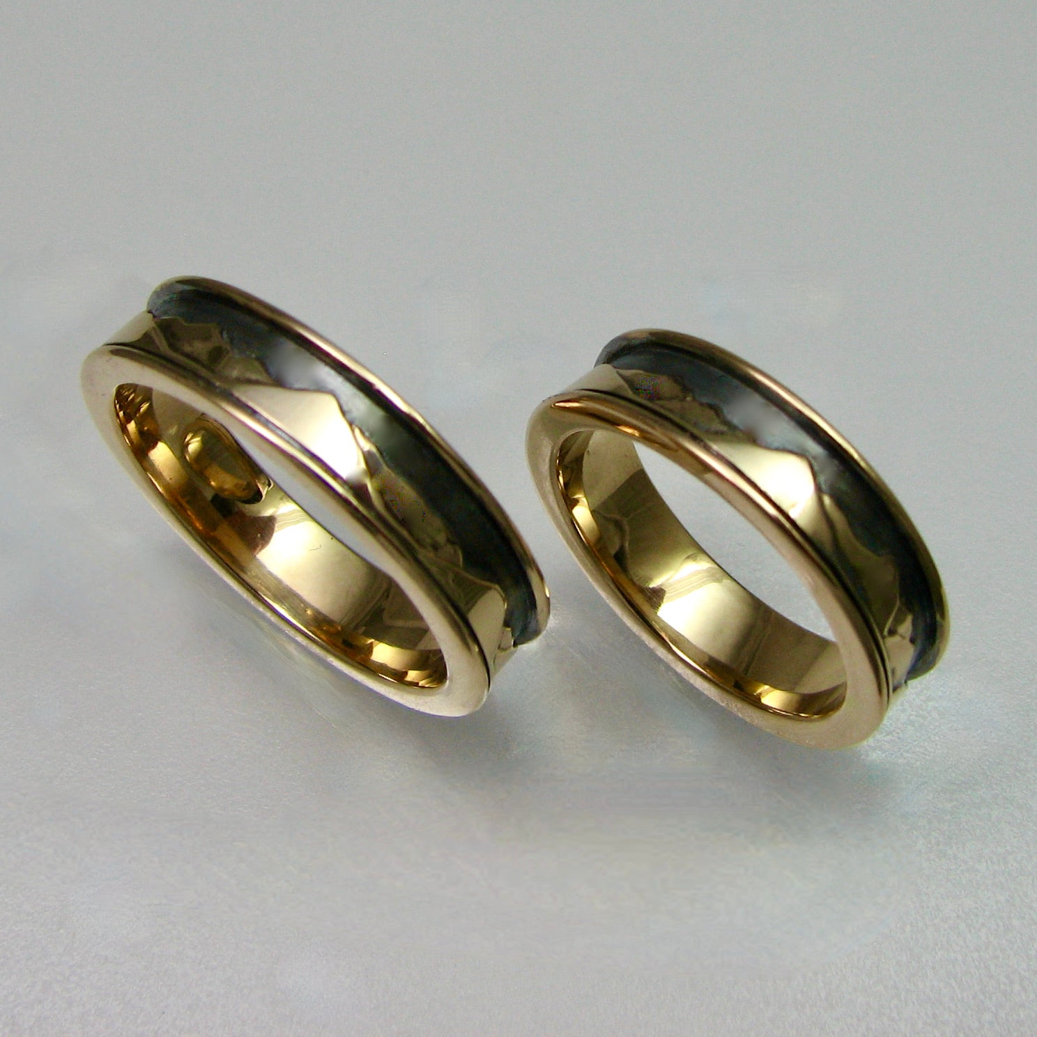 Mountain Ring Wedding Set