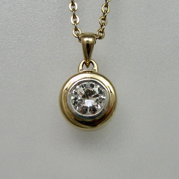 Two Tone Diamond Pendant