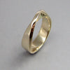 Möbius Ring Gents Low Profile in Yellow Gold Side View
